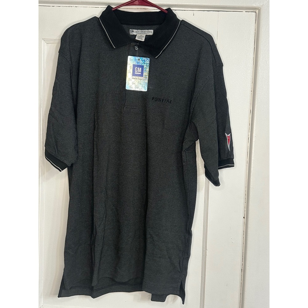 Pontiac arrowhead‎ polo grey size Medium NWT